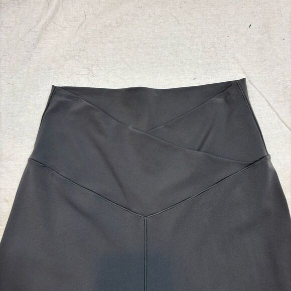 Ladies Aerie Offline Grey Wide Leg Asymmetrical Waistband Yoga Pants Size Large - Picture 9 of 9
